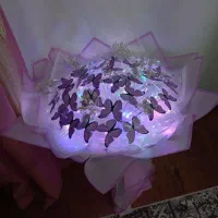 دسته گل پروانه ای|گل مصنوعی|اصفهان, رزمندگان|دیوار