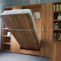 طراحی و ساخت تخت تاشو دو و یک نفره|تخت و سرویس خواب|اراک, |دیوار