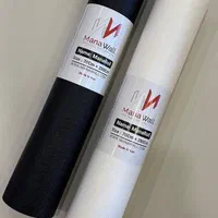 دیوارپوش فومی رولی سفید و مشکی