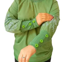 بلوز آستین سه دکمه|لباس|میبد, |دیوار