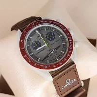 ساعت مچی امگا سواچ سه موتوره قهوه ای زرشکی|ساعت|اصفهان, نقش جهان|دیوار