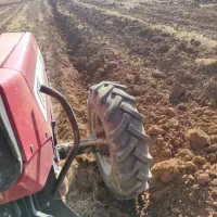 ماکت شخم با تراکتور جفت