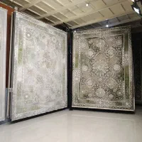 فرش خورشیدی سبز  طوسی ۱۲۰۰شانه تراکم۳۶۰۰