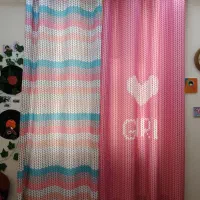 پرده پانچی دخترانه