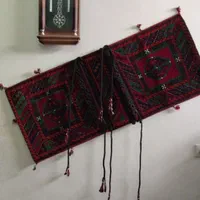 قالیچه پشم دیواری طرح ترکمن  مدل خورجین