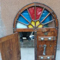 آینه قدیمی و عتیقه تزینی|کلکسیون اشیاء عتیقه|تهران, سردارجنگل|دیوار