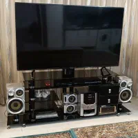 میز تلویزیون شیشه ای