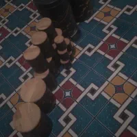 سرویس اشپزخانه ۱۷تیکه مشکی درب چوبی|ظروف نگهدارنده، پلاستیکی، یک‌بارمصرف|تربت جام, کلالی|دیوار