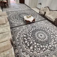 ۴ عدد فرش ۱۲ متری طرح گل ترنج تمام نخ تبریز 