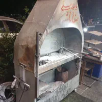 منقل ذغالی چرخ دار