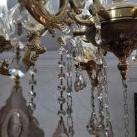 لوستر تمام برنز|لوستر و چراغ آویز|زنجان, |دیوار