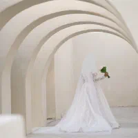 لباس عروس پوشیده و شیک تمام دانتل ،لباس سال۲۰۲۵|لباس|همدان, |دیوار