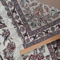 یک تخته فرش 12متری دستباف مشهد طرح افشان کرم|فرش|قم, چهل درخت‎|دیوار