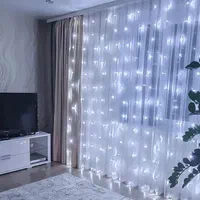 ریسه ال ای دی پرده ای|ریسه و چراغ تزئینی|قم, چهار مردان|دیوار