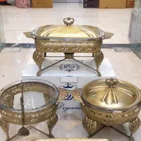 سرویس سوفله خوری پیوتر در سه رنگ مختلف