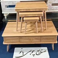 خودرنگ یا بلوطی جلومبلی عسلی کد 100 رنگ زیبا|مبلمان خانگی و میز عسلی|قم, قلعه کامکار|دیوار