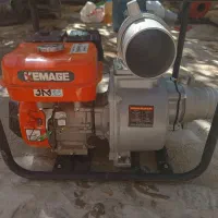 موتور پمپ آب بنزینی ۴ اینچ با لوله تاشو و اتصالات