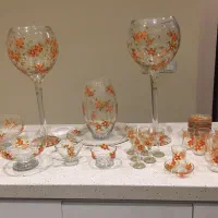 سرویس ۳۸ پارچه پذیرایی نقاشی دست پاشاباغچه و سوگا