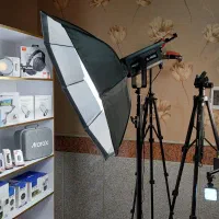 میکروفون سه پایه نور گیمبال هولدر موبایل گودکس