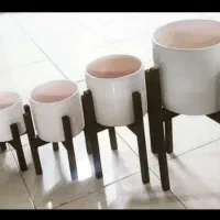 ست 8عددی پایه و گلدان