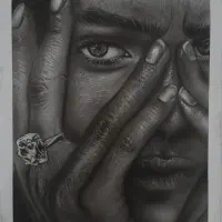 بهترین کادو برای روز مادر سیاه قلم|تابلو، نقاشی، عکس|نیشابور, باغ نو|دیوار