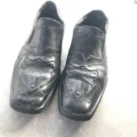 کفش چرم دست ساز قدیمی / عتیقه