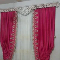 پرده همراه با کتیبه|پرده، رانر، رومیزی|گله دار, |دیوار