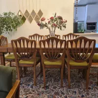 مبل ۷ نفره و میزناهارخوری ۸ نفره|مبلمان خانگی و میز عسلی|تهران, شهرک محلاتی|دیوار