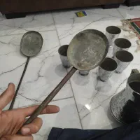 ۲ عدد کفگیر مسی عتیقه|کلکسیون اشیاء عتیقه|تهران, زنجان جنوبی|دیوار