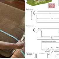 دوخت مبلمان برش و الگو