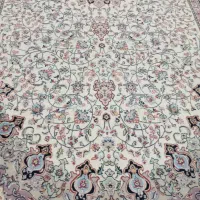 فرش 4در5زمرد کاشان کاملا سالم و تمیز و کناره 1در4|فرش|مشهد, حسین‌آباد|دیوار