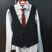 کت شلواروژیله  مشکی مجلسی  پسرانه شیک