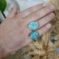 ست فیروزه گردنبند گوشواره دستبند انگشتر