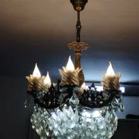 لوستر برنجی|لوستر و چراغ آویز|محمدیه-قزوین, |دیوار