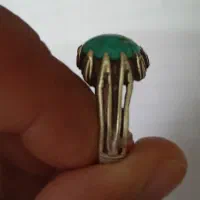 انگشتر فیروزه نیشابوری نقره اصل فروشی|جواهرات|بیرجند, |دیوار