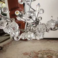 ۲ عدد لوستر نقره ای ۶ لامپ میخوره