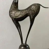 گوزن برنجی قلم زده