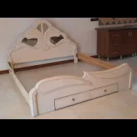 دو عدد تخت خواب ۲ نفره چوبی