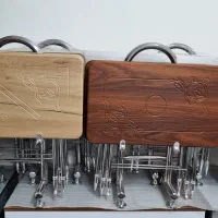 میز عسلی تاشو پایه فلزی صفحه بزرگ چمدونی 4 تایی|مبلمان خانگی و میز عسلی|خمینیشهر, |دیوار