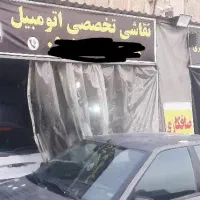 اجاره ۲دهنه غرفه در مجتمع تعمیر گاهی جهت نقاشی|اجارهٔ مغازه و غرفه|کرج, ساسانی (قلمستان)|دیوار