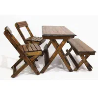 میز و صندلی تاشو چوبی (چوب روسی نراد)