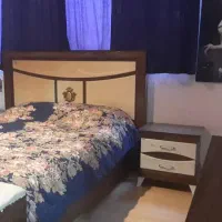 فروش تخت با روتختی و تشک|تخت و سرویس خواب|تهران, شهرآرا|دیوار