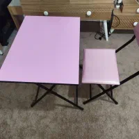 میزتحریر و صندلی تاشو