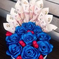 باکس گل با پول آرایی