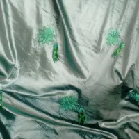 پارچه مخمل خیلی شیک پولکی سبز