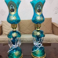 یک جفت چراغ شمعدانی شاه عباسی