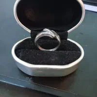 حلقه طرح طلا سفید نو