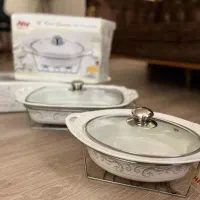 سرویس سوفله خوری وارمردار چینی 6 نفره|ظروف سرو و پذیرایی|کرج, کوی کارمندان شمالی|دیوار
