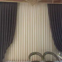 پرده حریر و مخمل طرح دار (حراج واقعی فقط ۳۷۰۰)|پرده، رانر، رومیزی|اصفهان, رزمندگان|دیوار