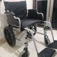 ویلچر کمکی همراه  آلومینیوم جمع شو